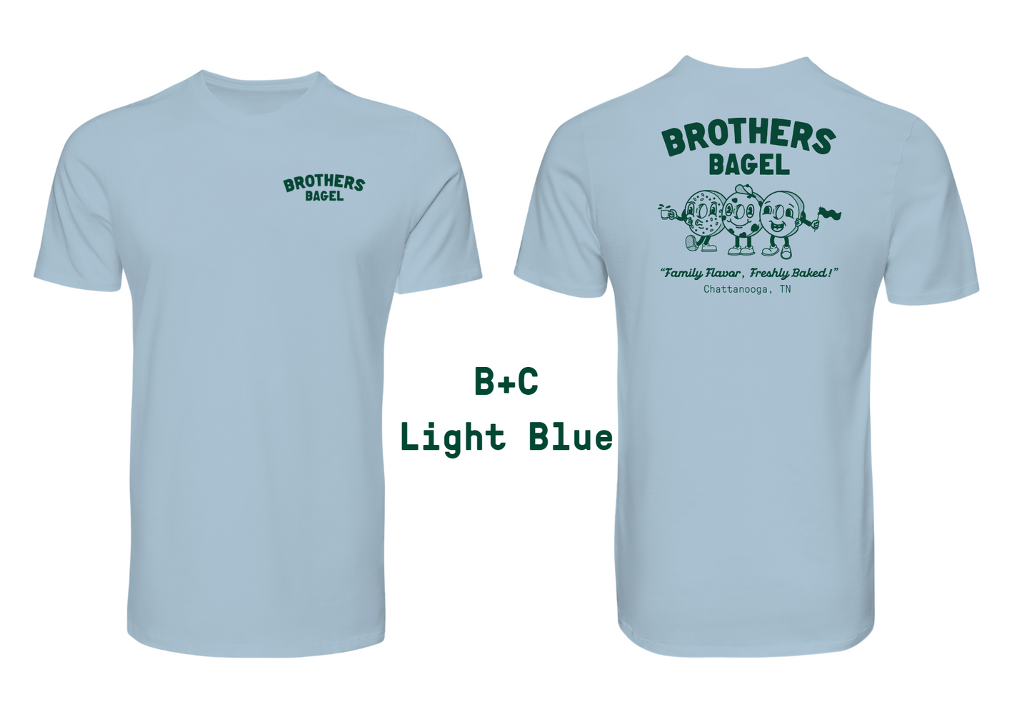 Brothers Bagel Short Sleeved Shirt (Blue)