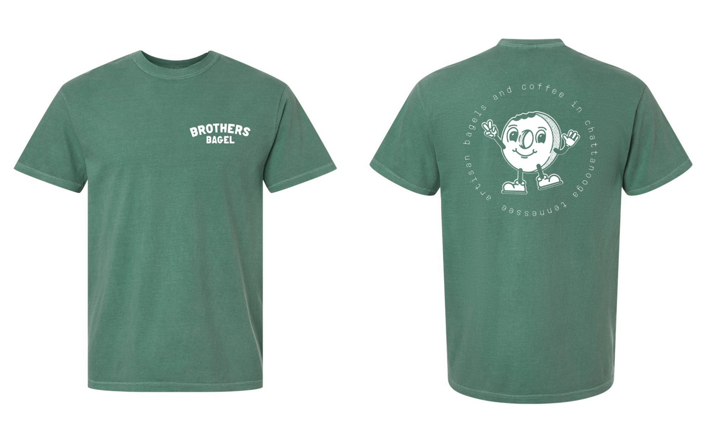 Brothers Bagel Shirt (Green - Comfort Colors)