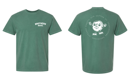 Brothers Bagel Shirt (Green - Comfort Colors)